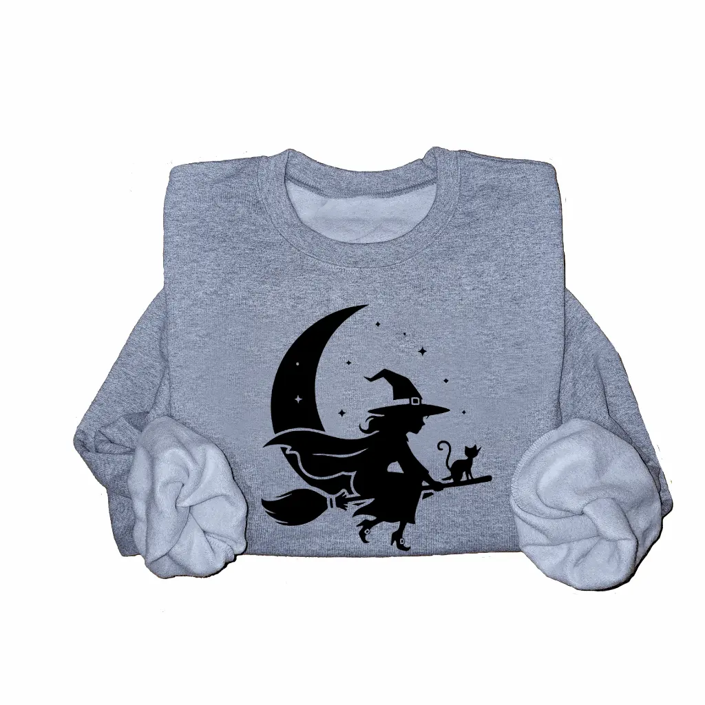 Embossed Moon Witch Sweatshirt