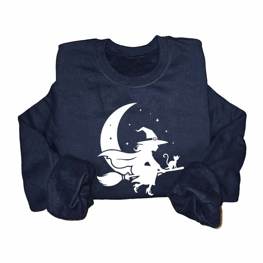 Embossed Moon Witch Sweatshirt