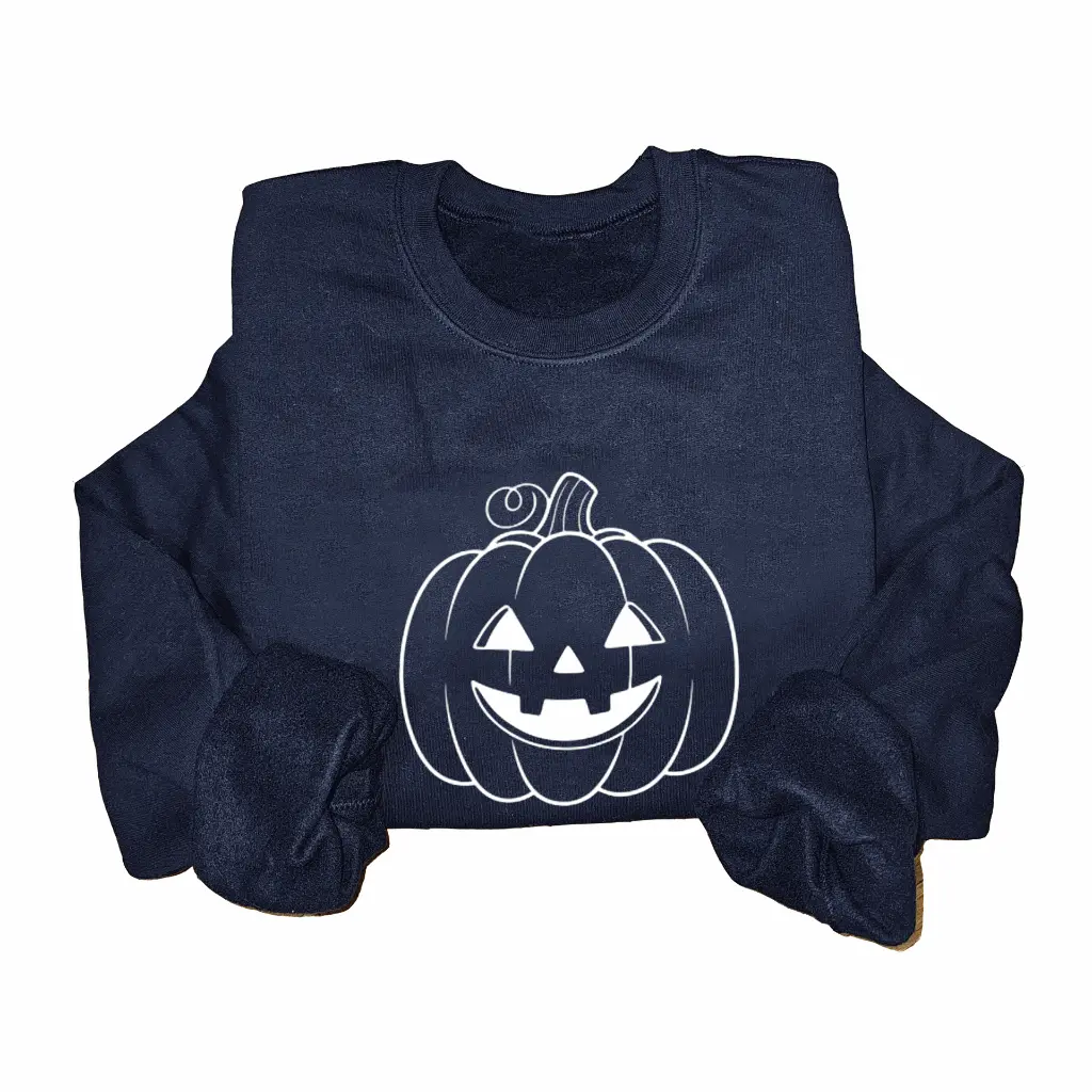 Embossed Pumpkin Sweatshirt