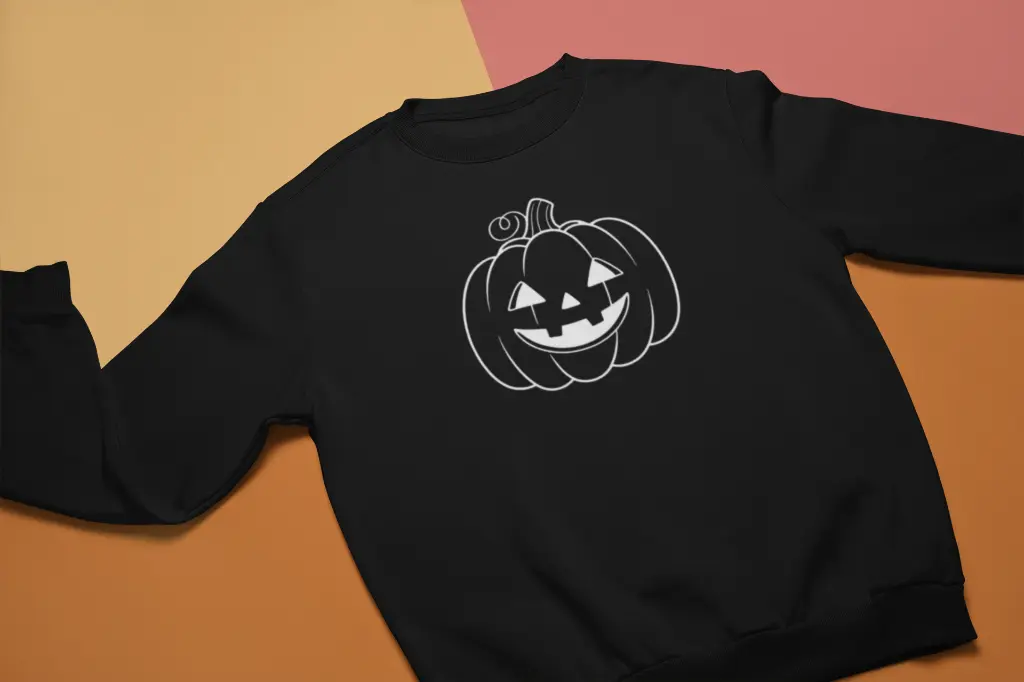 Embossed Pumpkin Sweatshirt