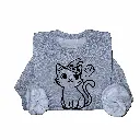 Embossed Spooky Cat Sweatshirt