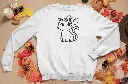 Embossed Spooky Cat Sweatshirt