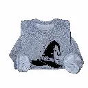 Embossed Witch Hat Sweatshirt
