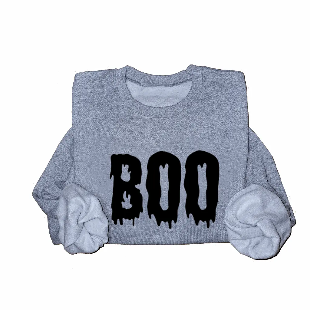 Embossed Boo Sweatshirt