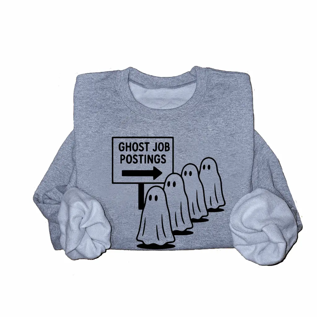 Embossed Ghost Job Posting Sweatshirt
