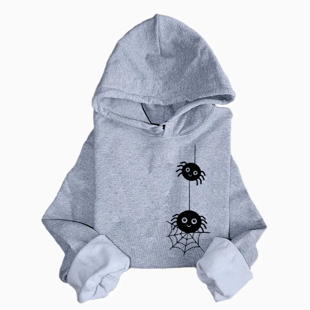 Embossed Spiders Hoodie