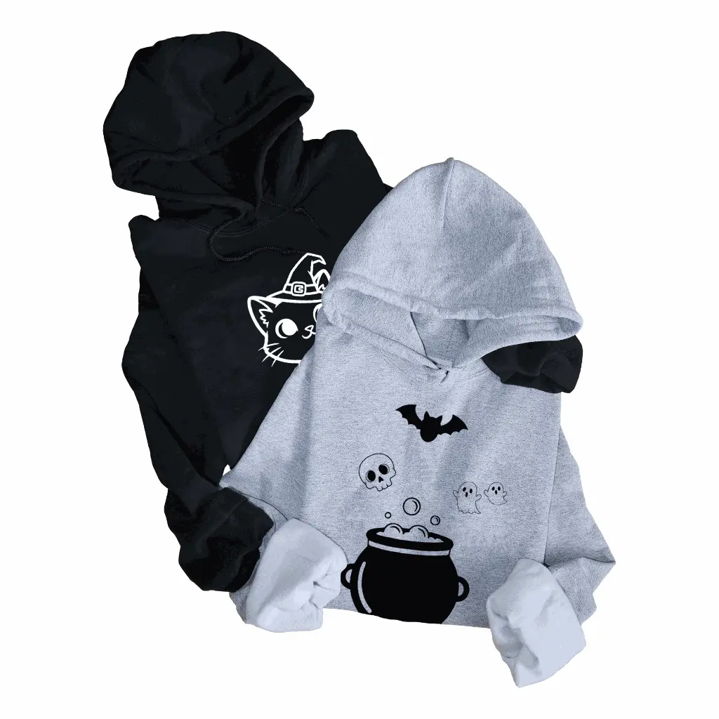 Embossed Halloween Hoodie