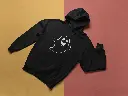 Embossed Happy Ghost Hoodie