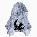 Embossed Moon Witch Hoodie