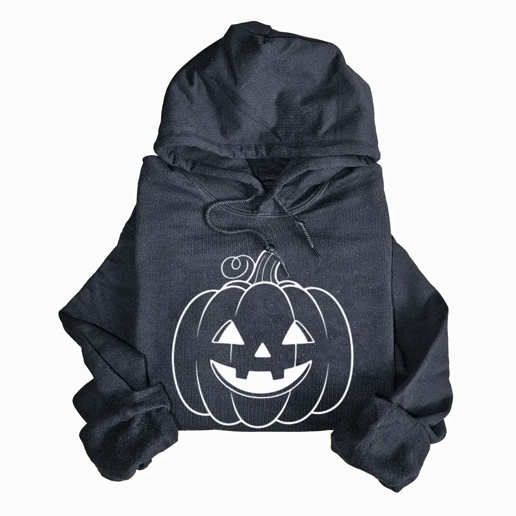 Embossed Pumpkin Hoodie
