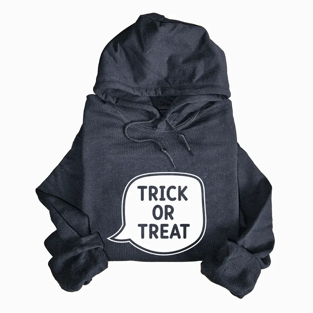 Embossed Trick or Treat Hoodie