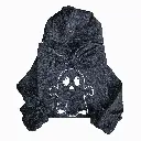 Embossed Spooky Ghost Hoodie