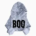 Embossed Boo Hoodie