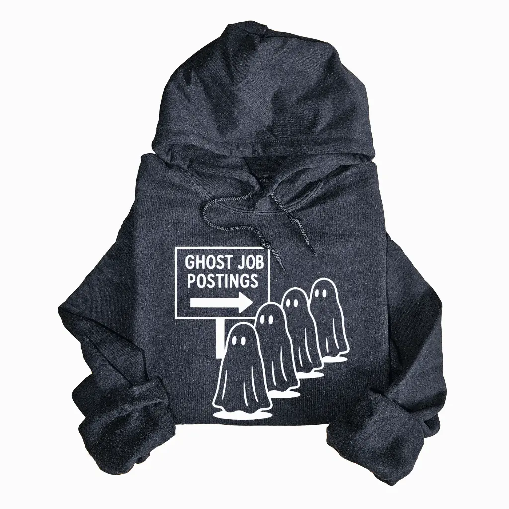 Embossed Ghost Job Posting Hoodie
