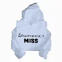 Personalized Embossed Last season as a miss Hoodie B&W