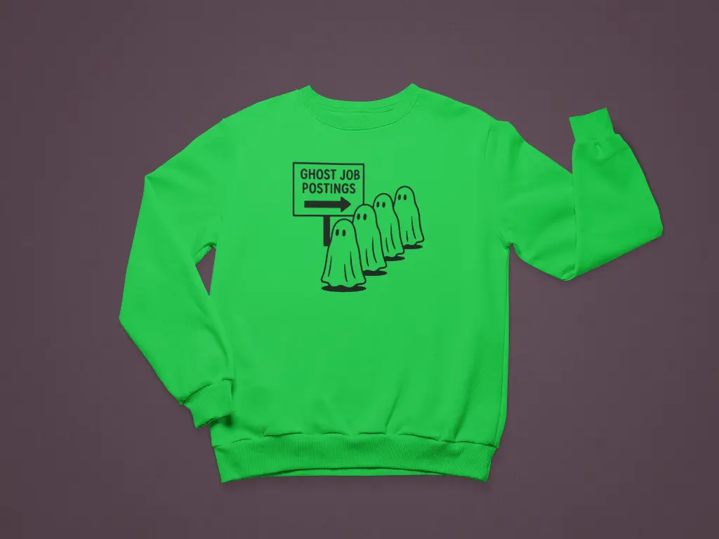 Embossed Ghost Job Posting Sweatshirt