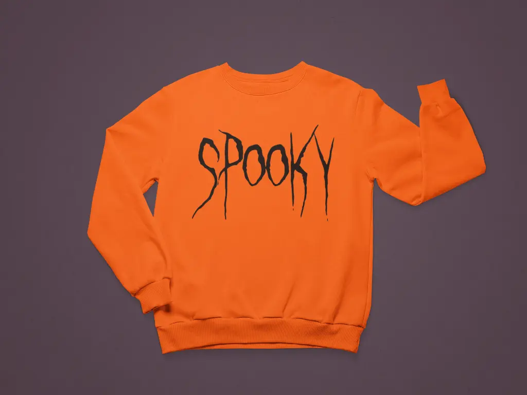Embossed Spooky Sweatshirt