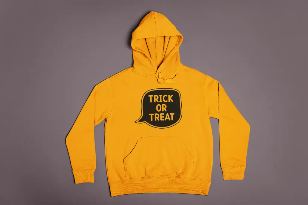 Embossed Trick or Treat Hoodie