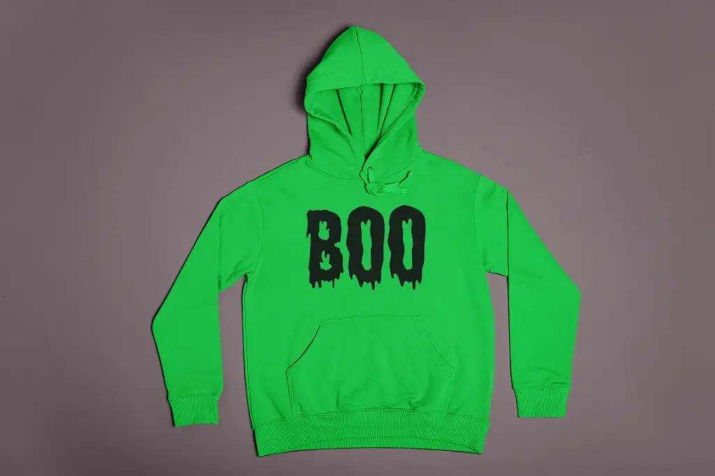 Embossed Boo Hoodie