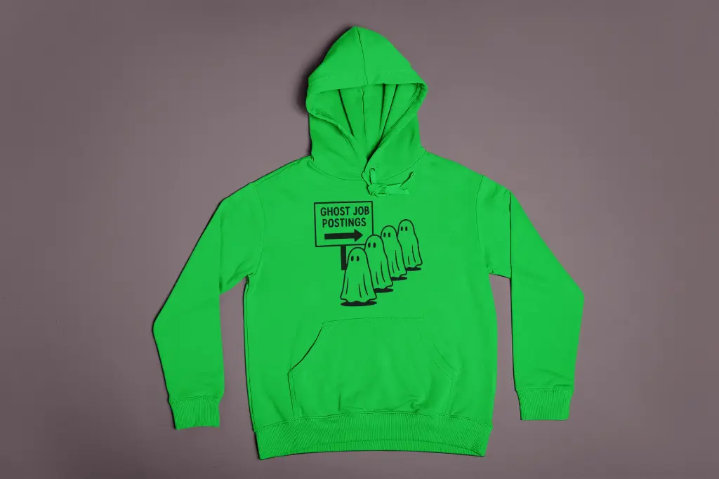 Embossed Ghost Job Posting Hoodie