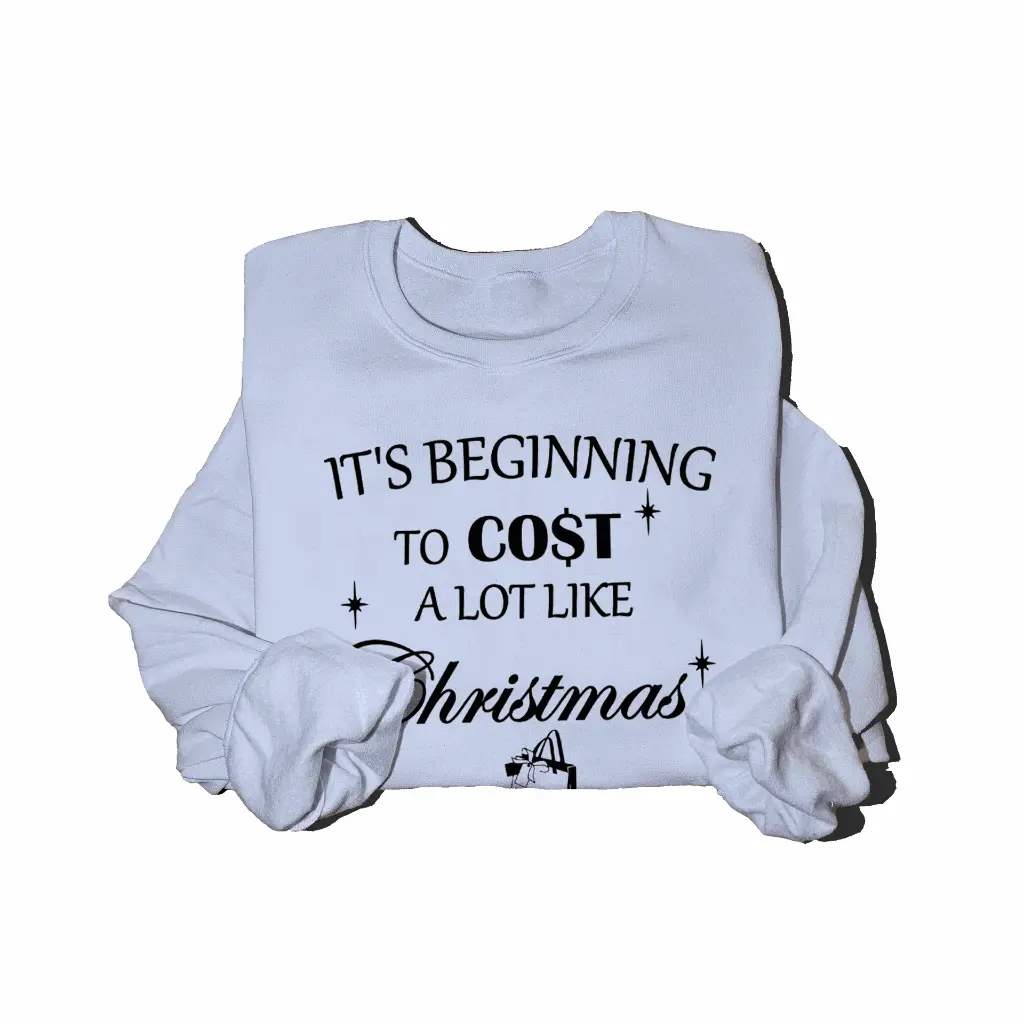 Embossed Cost like Christmas Sweatshirt