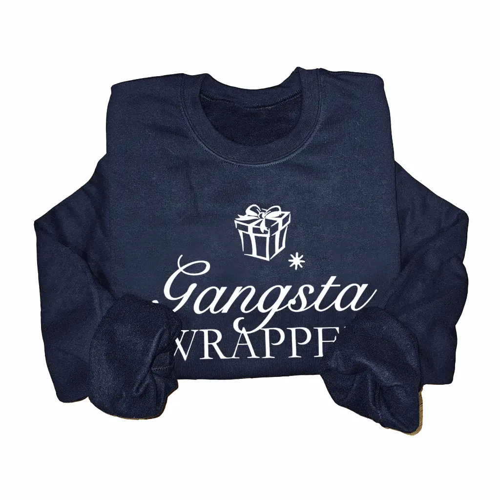 Embossed Gangsta Wrapper Sweatshirt