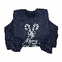 Embossed Candy Cane Sweatshirt