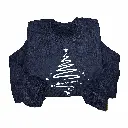 Embossed Christmas Tree Sweatshirt