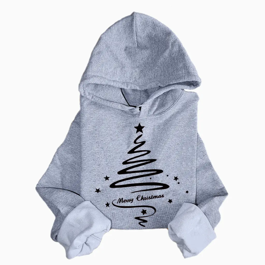 Embossed Christmas Tree Hoodie