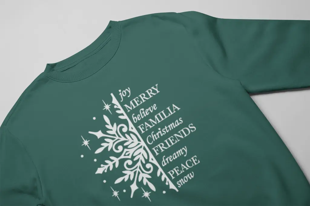 Embossed Snowflake Sweatshirt