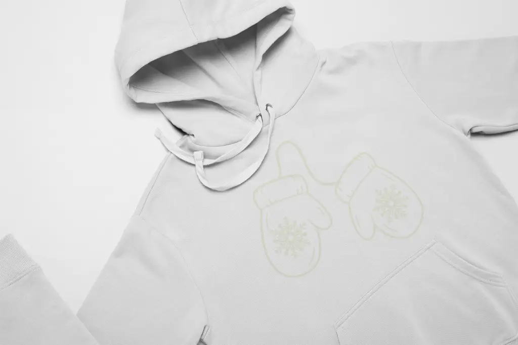 Embossed Mittens Hoodie