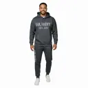 Personalized Embossed Puff HUBBY Hoodie & Joggers Set Contrast