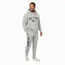 Personalized Embossed Puff HUBBY Hoodie & Joggers Set Contrast