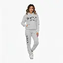 Personalized Embossed Puff WIFEY Hoodie & Joggers Set Contrast