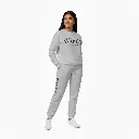 Personalized Embossed Puff WIFEY Sweatshirt & Joggers Set Contrast