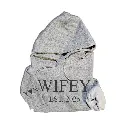 Personalized Embossed WIFEY/HUBBY Hoodie B&W Bundle