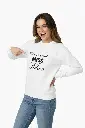 Personalized Embossed Last season as a miss Sweatshirt B&W