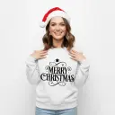 Embossed Merry Christmas Sweatshirt