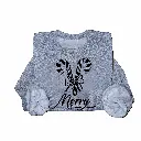 Embossed Candy Cane Sweatshirt