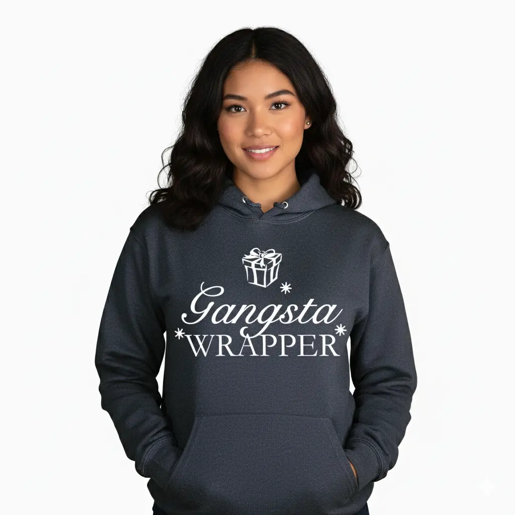 Embossed Gangsta Wrapper Hoodie