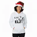 Embossed What the Elf Hoodie