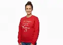 Embossed Cost like Christmas Sweatshirt