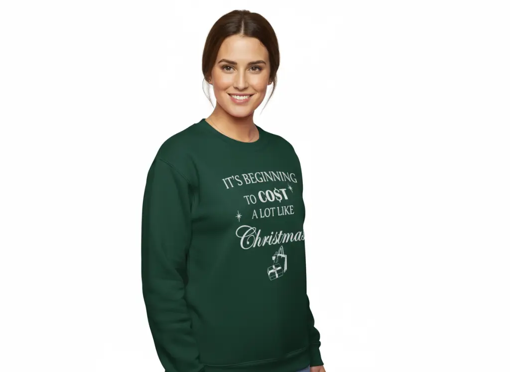 Embossed Cost like Christmas Sweatshirt