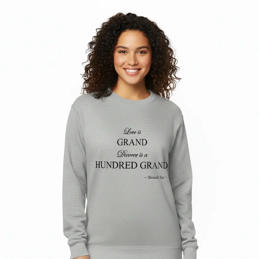 Embossed Divorced Sweatshirt