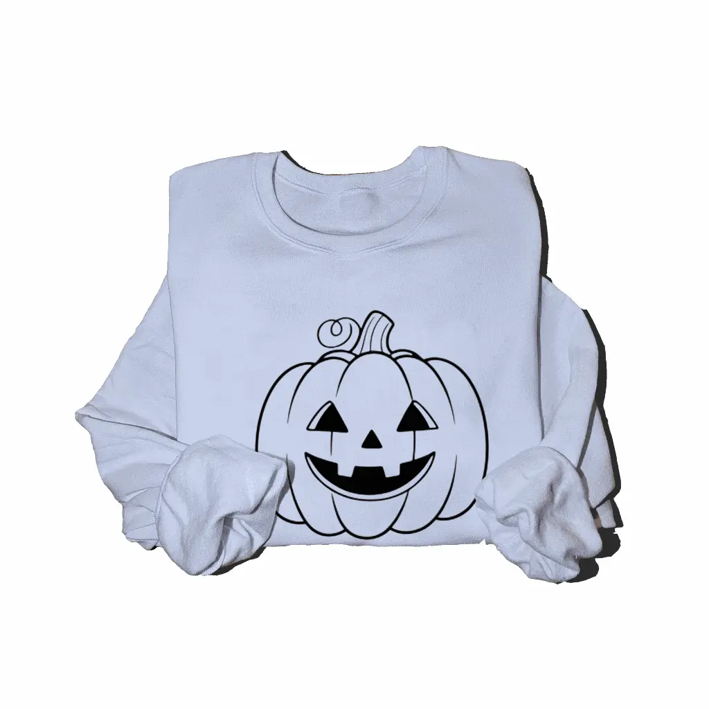 Embossed Pumpkin Sweatshirt