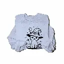 Embossed Autumn Cat Sweatshirt