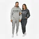 Personalized Embossed Puff HUBBY Hoodie & Joggers Set Contrast