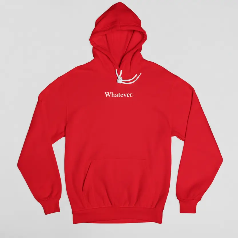 Whatever. - Embossed Puff Hoodie