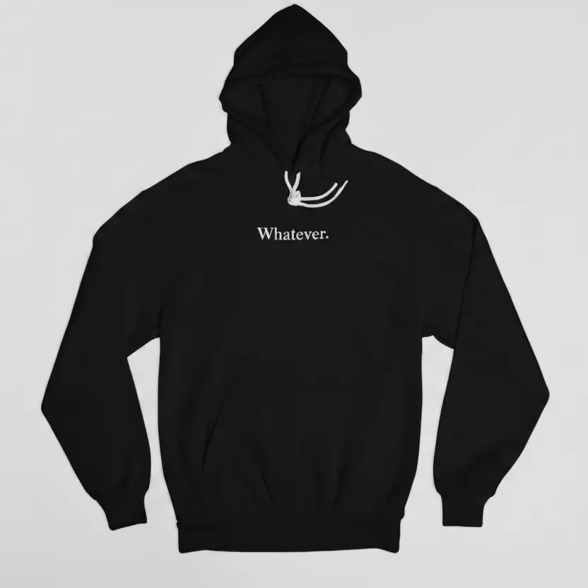 Whatever. - Embossed Puff Hoodie
