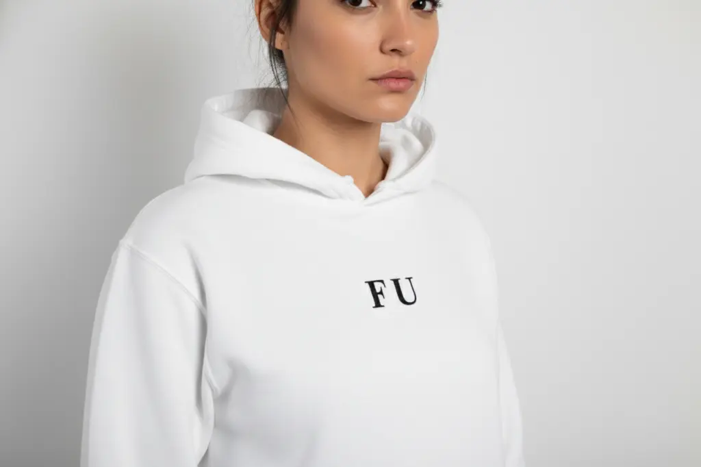 F U - Embossed Puff Hoodie